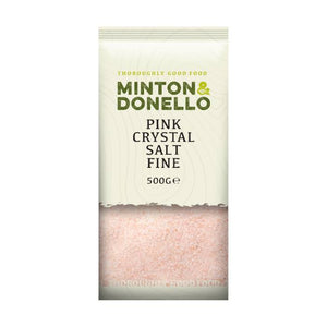 Minton & Donello - Pink Crystal Salt Fine | Pack of 6 | Multiple Sizes