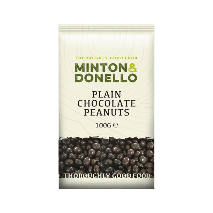 Minton & Donello - Plain Chocolate Peanuts Bites, 100g  Pack of 6