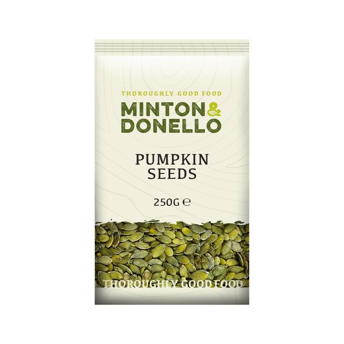Minton & Donello - Pumpkin Seeds, 250g  Pack of 6