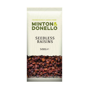 Minton & Donello - Seedless Raisin, 500g | Pack of 6