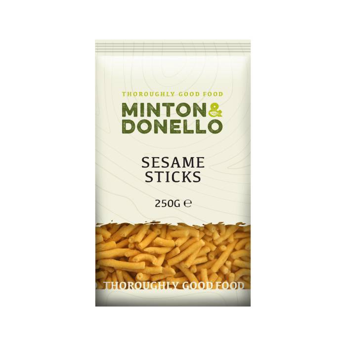 Minton & Donello - Sesame Sticks, 250g  Pack of 6