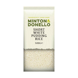 Minton & Donello - Short White Pudding Rice | Pack of 6 | Multiple Sizes