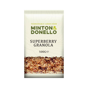 Minton & Donello - Super Berry Granola Crunch, 500g | Pack of 6