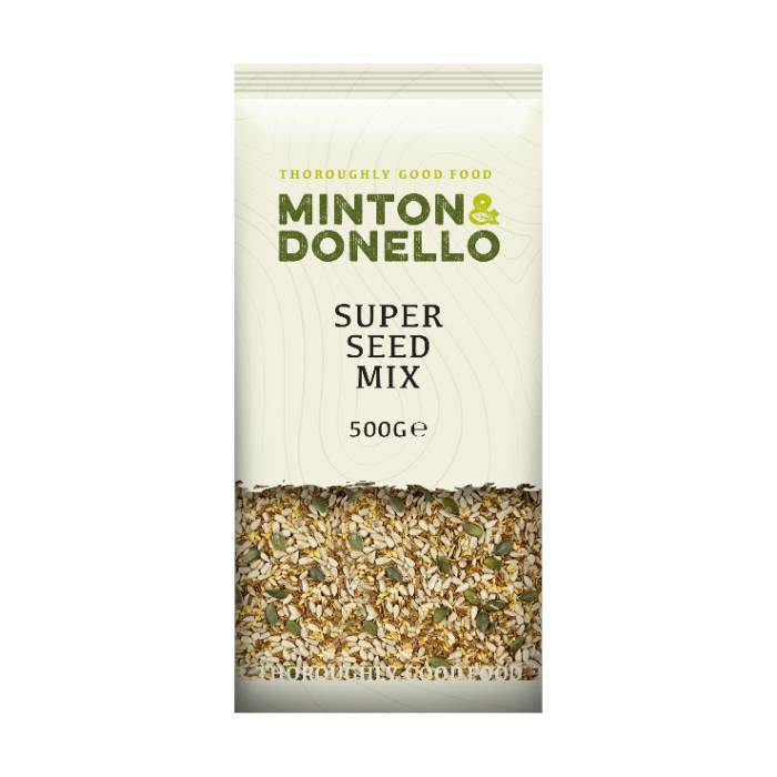 Minton & Donello - Super Seed Mix, 500g  Pack of 6