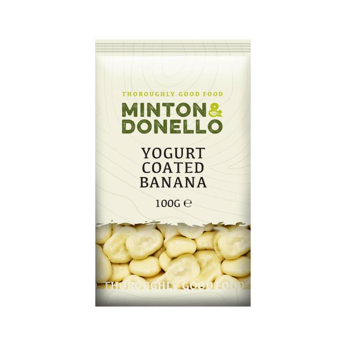 Minton & Donello - Yoghurt Coated Banana, 100g - Pack of 6