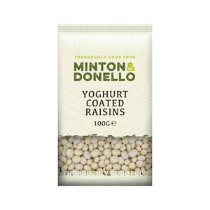 Minton & Donello - Yoghurt Coated Raisins | Pack of 6 | Multiple Sizes