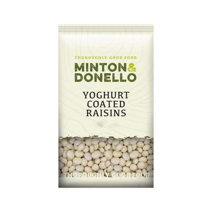 Minton & Donello - Yoghurt Coated Raisins, 500g - Pack of 6