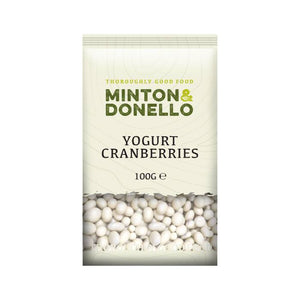 Minton & Donello - Yoghurt Cranberries, 100g | Pack of 6