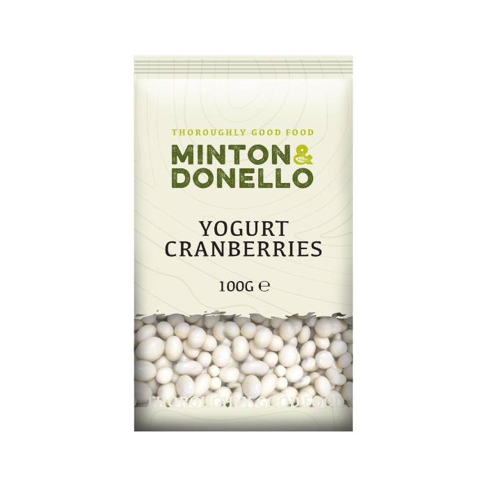 Minton & Donello - Yoghurt Cranberries, 100g  Pack of 6