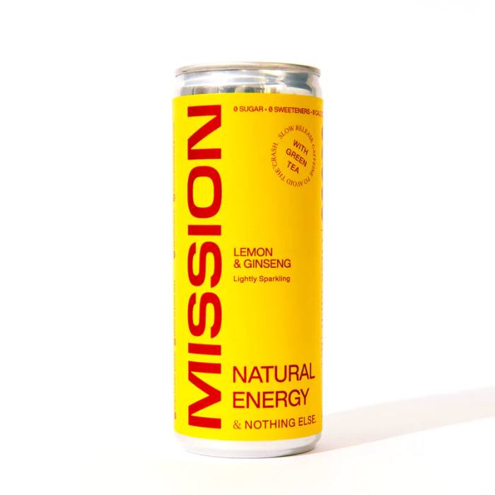 Mission - Energise Cans Lemon, 250ml  Pack of 12