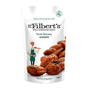 Mr Filberts - French Rosemary Almonds, 100g - Pack of 12