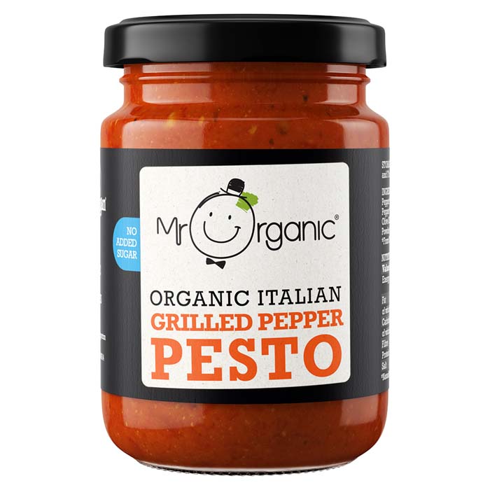 Mr Organic - Pesto NAS Grilled Pepper, 130g