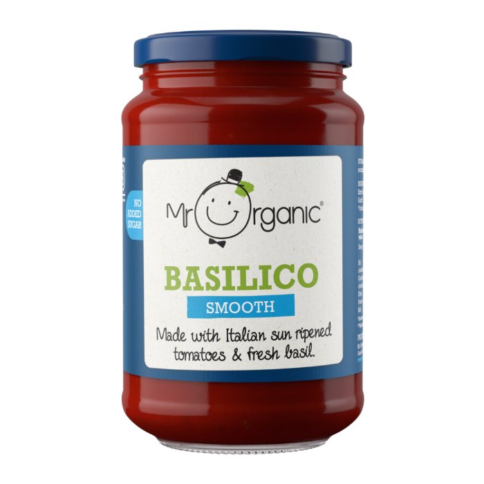 Mr Organic - Smooth Pasta Sauce Basilico, 350g  Pack of 6