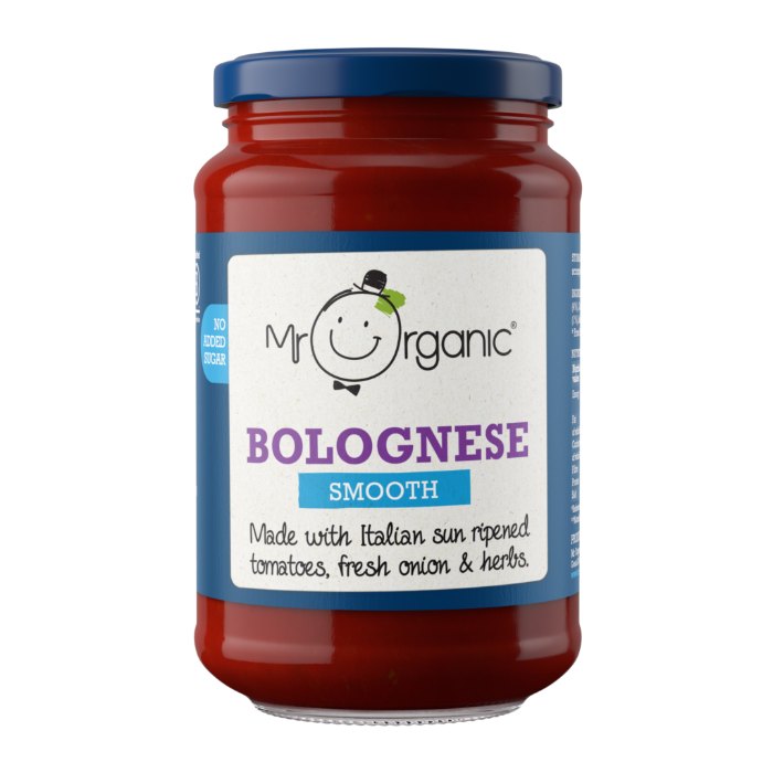 Mr Organic - Smooth Pasta Sauce Bolognese, 350g  Pack of 6 