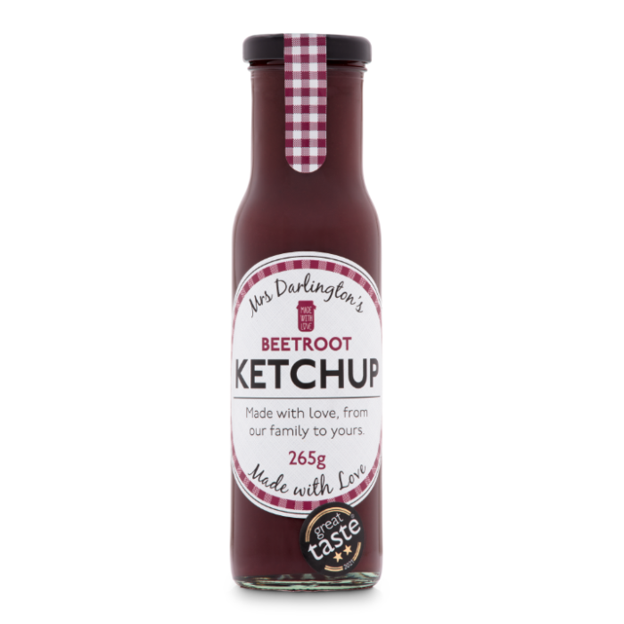 Mrs Darlington's - Beetroot Ketchup, 265g  Pack of 6