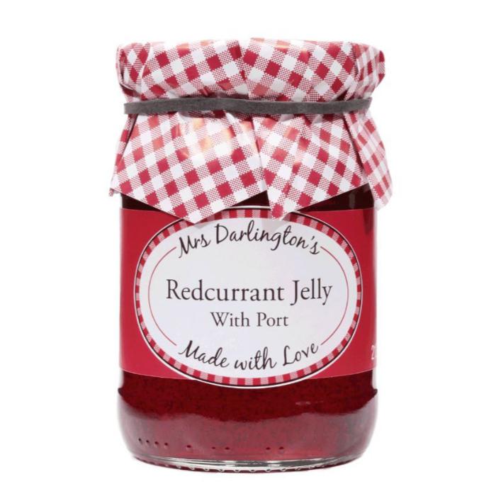 Mrs Darlington's - Redcurrant Jelly with Port Jelly, 212g  Pack of 6