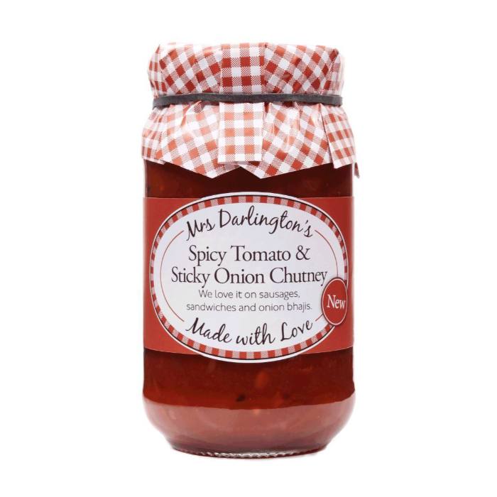 Mrs Darlington's - Spicy Tomato & Sticky Onion Chutney, 312g  Pack of 6