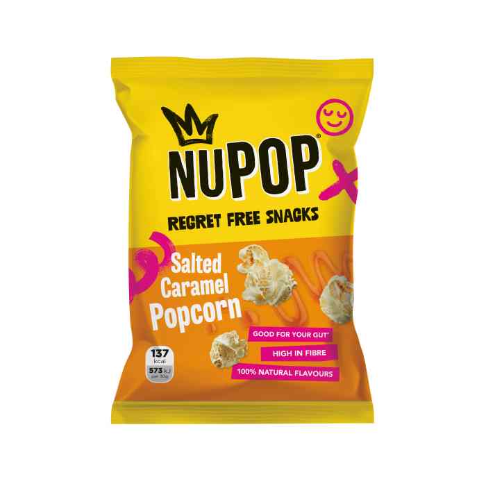 NUPOP - Saled Caramel Popcorn, 30g  Pack of 24