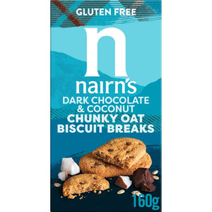 Nairn's - GF Dark Choc & Coconut Biscuits, 160g | Pack of 6