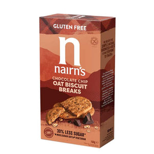 Nairns - Gluten Free Oats and Chocolate Chip Biscuit Break, 160g | Pack of 12