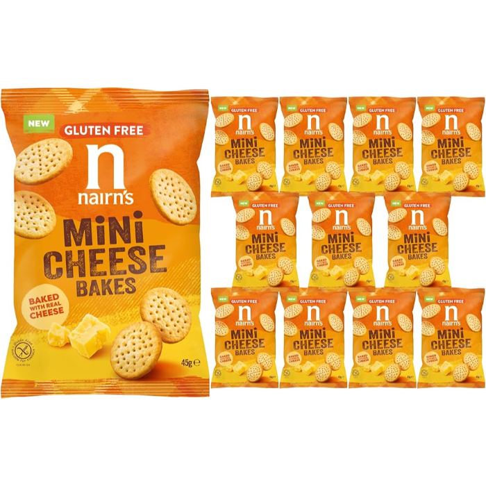 Nairns - Nairn Gluten Free Mini Cheese Bakes, 45g  Pack of 14