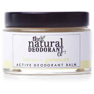 Natural Deo Co - Active Deodorant Balm Lemon + Geranium, 55g