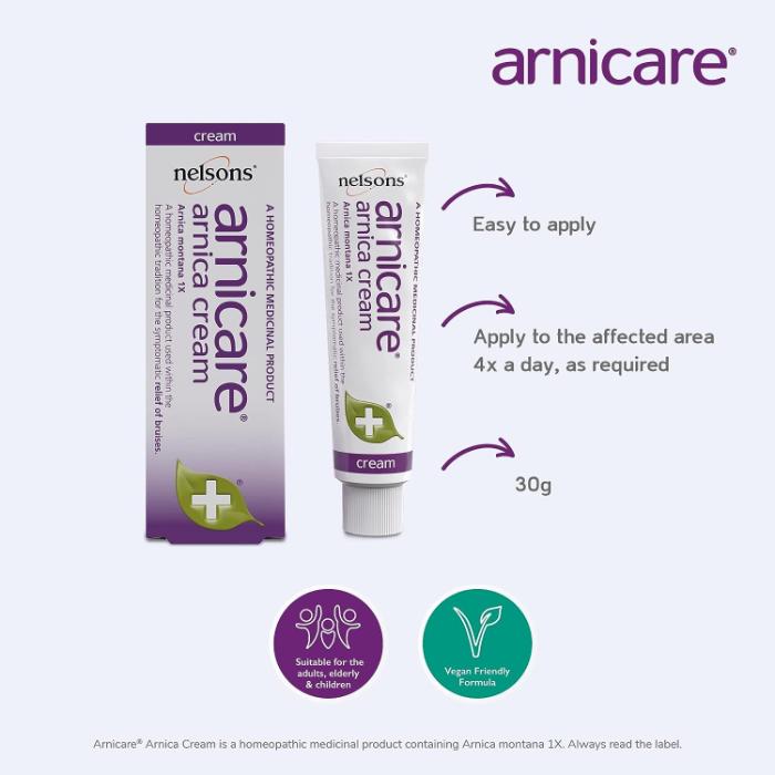 Nelsons - Nelsons Arnicare Cream 50g Tube, 50g - back