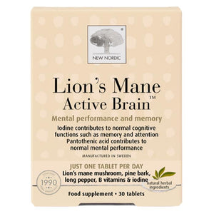 New Nordic - Lions Mane Active Brain, 30 Tabs