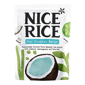 Nice Rice - Coconut & Lemongrass Basmati Rice Pouch, 250g | Pack of 6