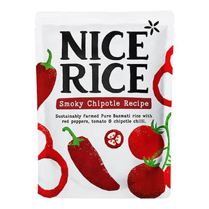 Nice Rice - Smoky Chipotle Basmati Rice Pouch, 250g | Pack of 6