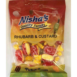 Nisha - Rhubarb & Custard, 115g | Pack of 12
