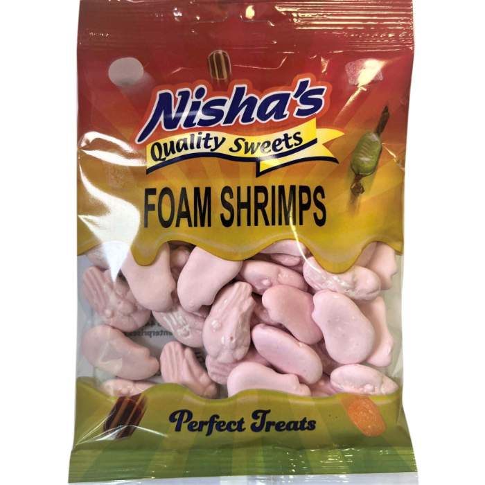 Nisha - Shrimps Foam Sweets, 100g  Pack of 12