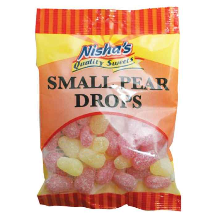 Nisha - Small Pear Drops, 120g  Pack of 12