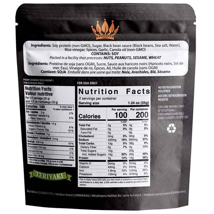 Noble Jerky - Teryaki, 70g - Back