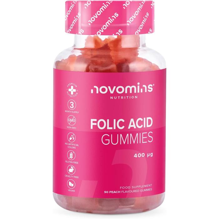 Novomins - Folic Acid Gummies, 90 Gummies