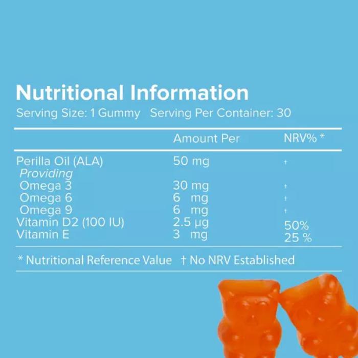 Novomins - Omega 3 Gummies, 60 Gummies - back