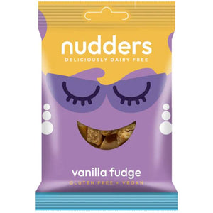 Nudders Fabulous Free From Factory - Dairy Free Vanilla Fudge, 65g | Pack of 12