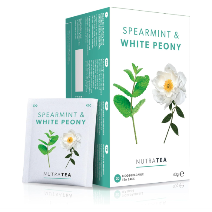 NutraTea - Spearmint & White Peony Tea, 40g