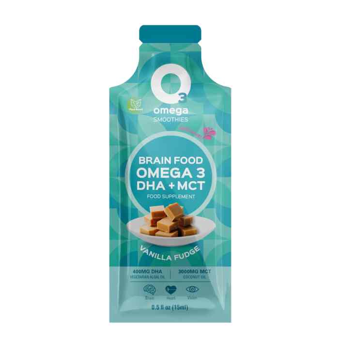 O3Omega Smoothies - Vanilla Fudge, 1 Piece  Pack of 14