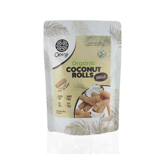 OORG - Organic Coconut Rolls Vanilla, 100g