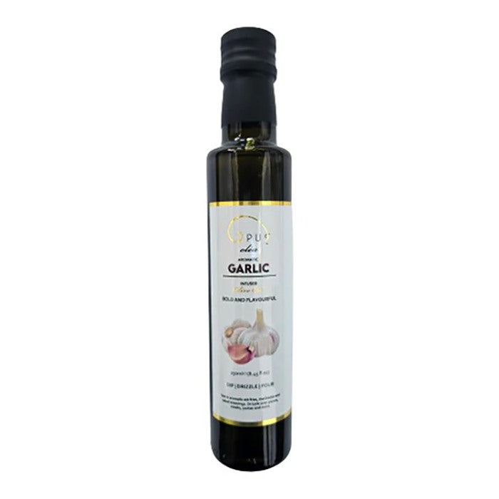 OPUS Oléa - Garlic IInfused Extra Virgin Olive Oil. 250ml - Pack of 6