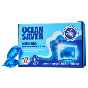 OceanSaver - Laundry EcoCaps Non-Bio Fresh Linen, 34 Capsules