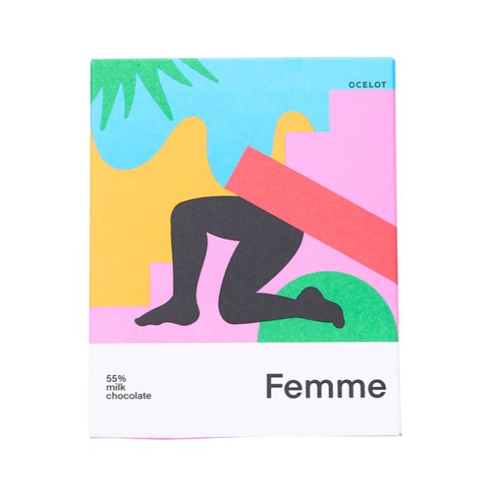 Ocelot Chocolate - Femme Chocolate, 70g  Pack of 12