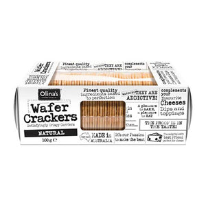 Olina's Bakehouse - Wafer Crackers, 100g | Pack of 12