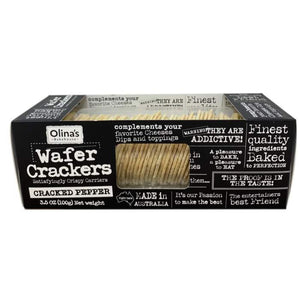 Olinas Bakehouse - Wafer Crackers, 100g | Pack of 12 | Multiple Flavours