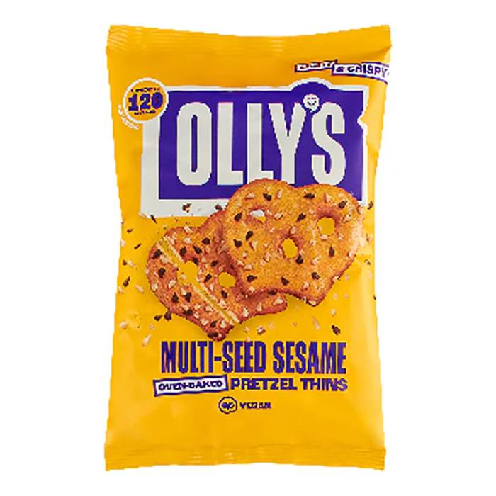 Olly's - Multiseed Sesame Pretzel Thins, 140g - Pack of 7