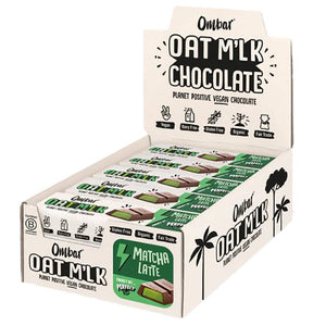 Ombar - Organic Oat M'lk Matcha Latte Filled Bar, 42g | Pack of 15