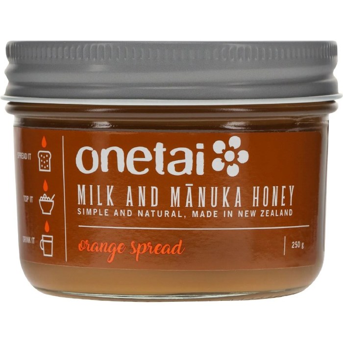 Onetai - Milk and Manuka Honey Orange, 250g