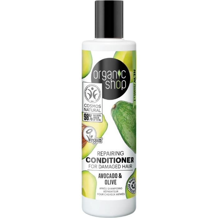 Organic Shop - Repairing Conditioner for Damaged Hair Avocado and Olive, 280ml