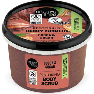 Organic Shop - Restoring Body Scrub Cocoa & Sugar, 250ml